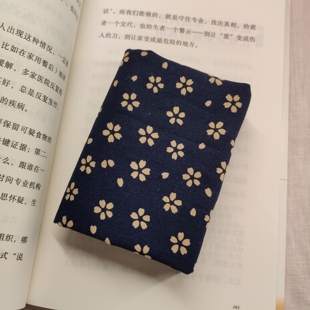 九久小石以理原创设计手帕手绢方巾口袋巾餐巾和风樱花印染可绣字