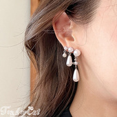 Earrings Pearl Saturn 西太后珍珠土星水滴形珍珠流苏坠环宇耳环