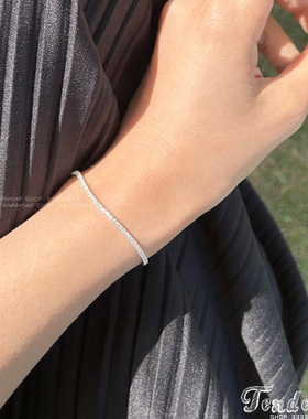 搭扣水钻链璀璨锆石手链