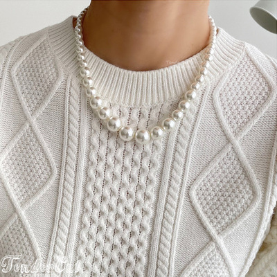 渐变珍珠巴洛克大珍珠OT扣