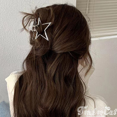 发抓合金欧美风镂空星星爱心