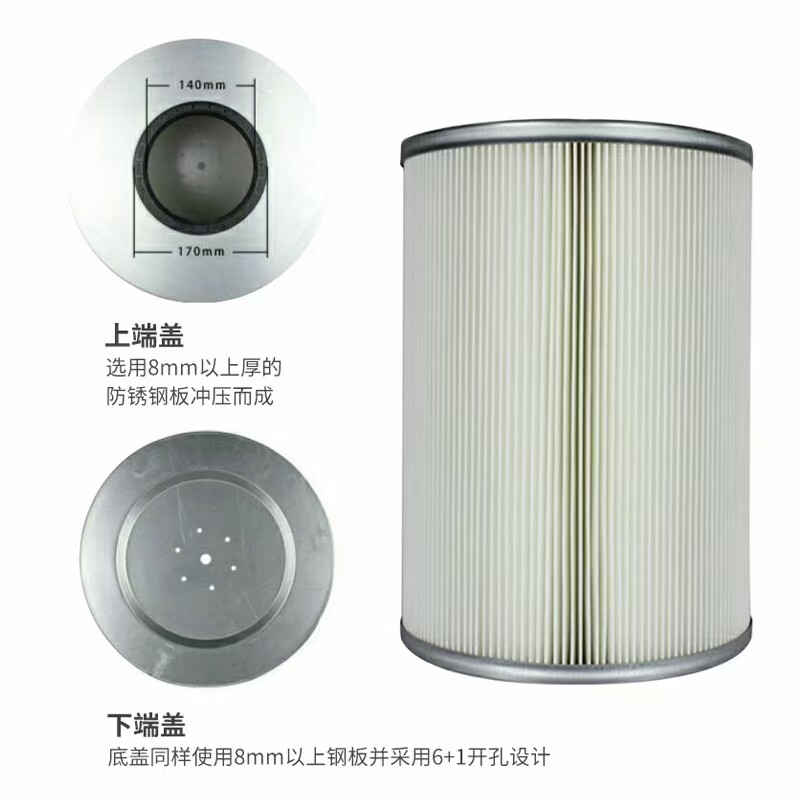 扫地车粉尘滤芯除尘器滤芯图片