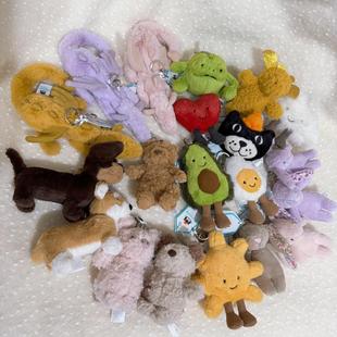 Jellycat兔子 太阳 巴塞熊猪龙爱心雨蛙水煮蛋吉利猫包包挂饰挂件