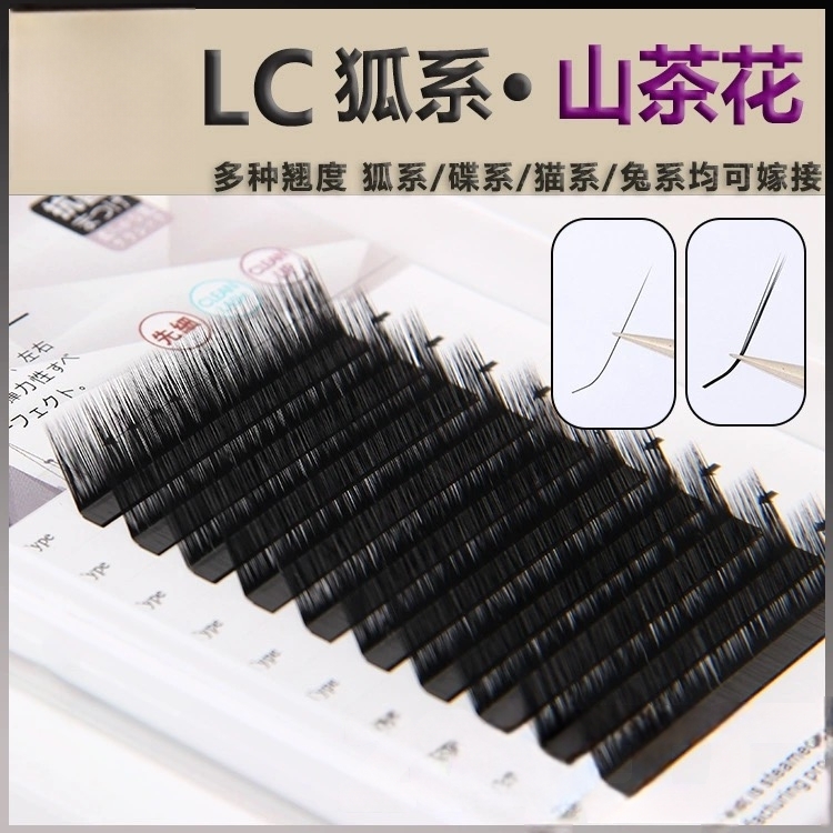 LC型狐系睫毛嫁接泰式L型广角兔猫系漫画山茶花不散根美睫店专用