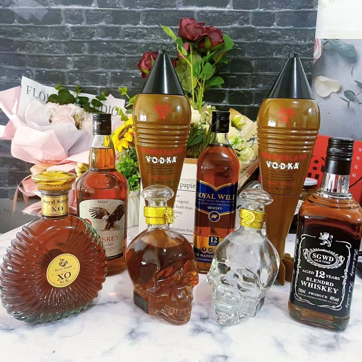 【到手8瓶】伏特加白酒洋酒纪念酒收藏酒子弹头伏特加500毫升