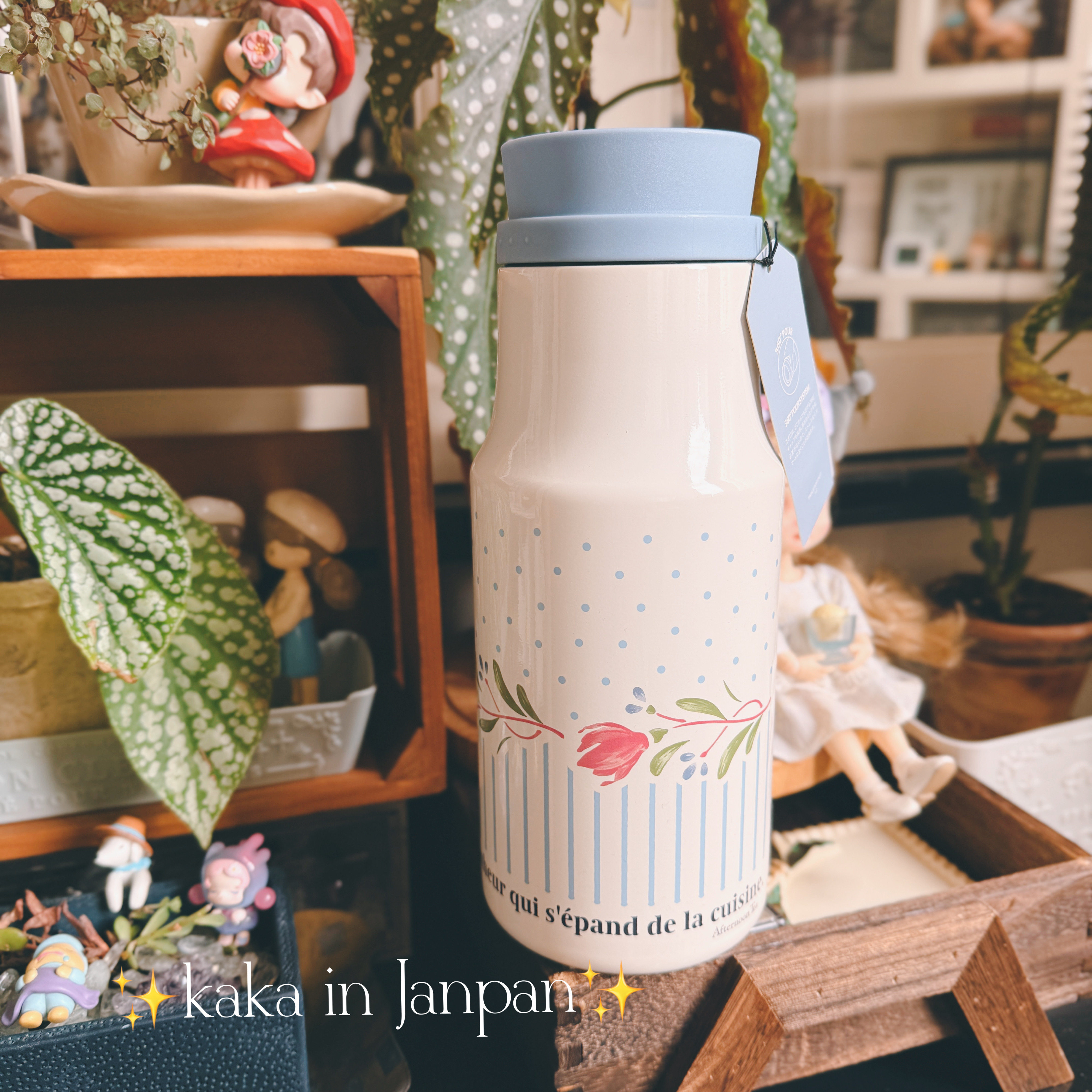 现货丨日本afternoontea秋季花卉系列不锈钢保温水壶桌面杯随手杯