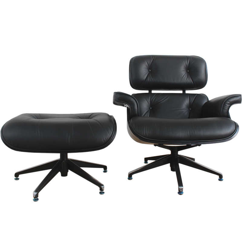 原版伊姆斯躺椅单人真皮沙发Eames lounge chair设计师休闲椅旋转