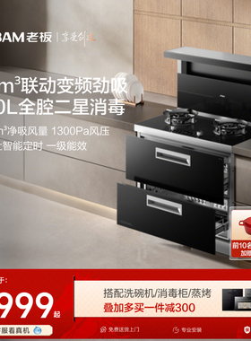 [重磅新品]老板集成灶9JX22A家用消毒柜一体灶台油烟机燃气灶官方