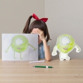 儿童画定制抱枕来图定做卡通造型异形靠枕宝宝涂鸦照片印图生日礼