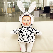 diy娃娃定制照片抱枕人形玩偶兔子公仔定做真人兔情人节礼物女生