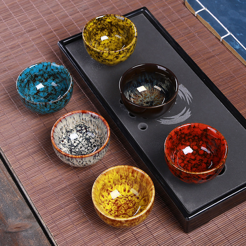 6只小茶杯窑变品茗杯个人杯纯手工建盏茶单功夫青瓷鱼陶瓷主人在类目 餐饮具, 茶具, 茶杯中 - 来自Buy2taobao.com提供专业的淘宝代购服务