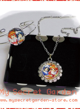 Twin快盗天使双胞胎項鏈手镯