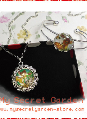 小鹿斑比時光寶石項鏈手镯