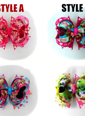 現貨 草莓娃娃Shoppies小仙女奇妙仙子 大蝴蝶结卡通髮夾头箍Clip