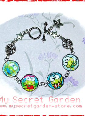 KEROPPI大眼青蛙時光寶石手链