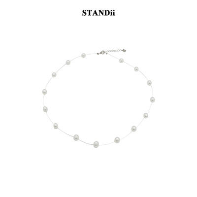 STANDii满天星珍珠项链女款简约颈链法式锁骨链新款爆款