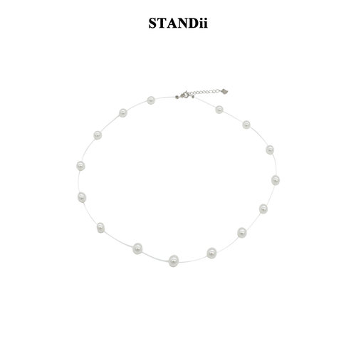 STANDii满天星珍珠项链女款简约颈链法式锁骨链新款爆款