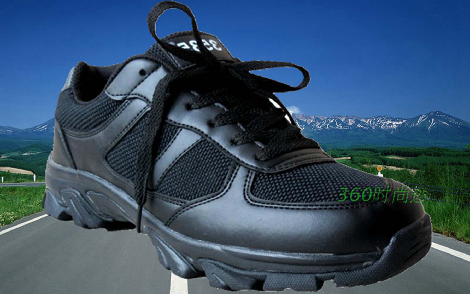 Boots militaires pour homme en toile - Ref 1397049 Image 1