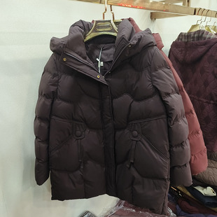 中款 休闲连帽加厚保暖妈妈加大码 羽绒服外套 美尚M07冬季 专柜正品