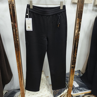 加绒加厚霓维斯25877中年保暖女冬2025妈妈直筒阔腿裤 子福太太