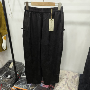 妈妈真丝小脚裤 品牌绮绣缘99 女夏季 中老年人桑蚕丝哈伦裤 子 927