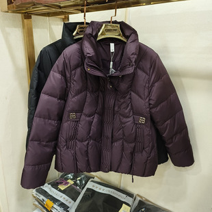 中年妈妈五十多岁羽绒服冬装 品牌外套25D08 2025新中老年女秋冬季