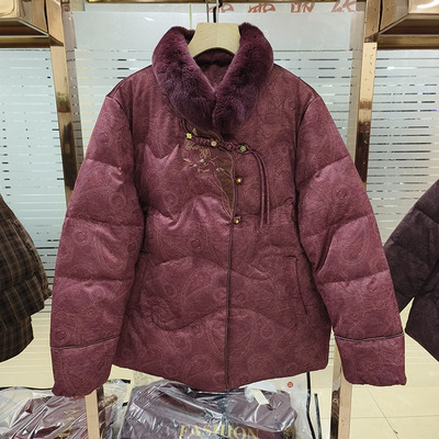 麦浪金莎28039帛媛新中式羽绒服