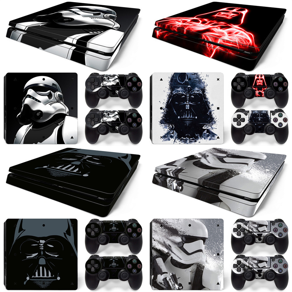 PS4 Slim 游戏机全身贴纸  可来图制作 全身彩膜 侧边贴 手柄贴膜