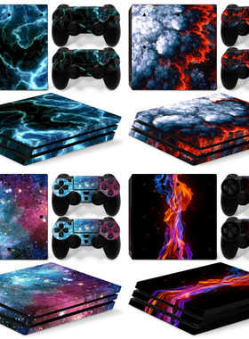 限定贴 PS4 Pro贴纸 PS4贴纸 ps4 pro贴膜手柄贴 星空贴 膜 彩膜