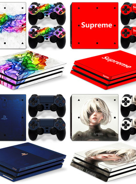 PS4 Pro游戏机全主机贴纸尼尔机械 时尚贴 Skin Sticker侧边贴膜