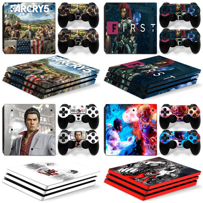 PS4 Pro 游戏机全身彩贴First farcry5 crash 游戏主题彩贴膜