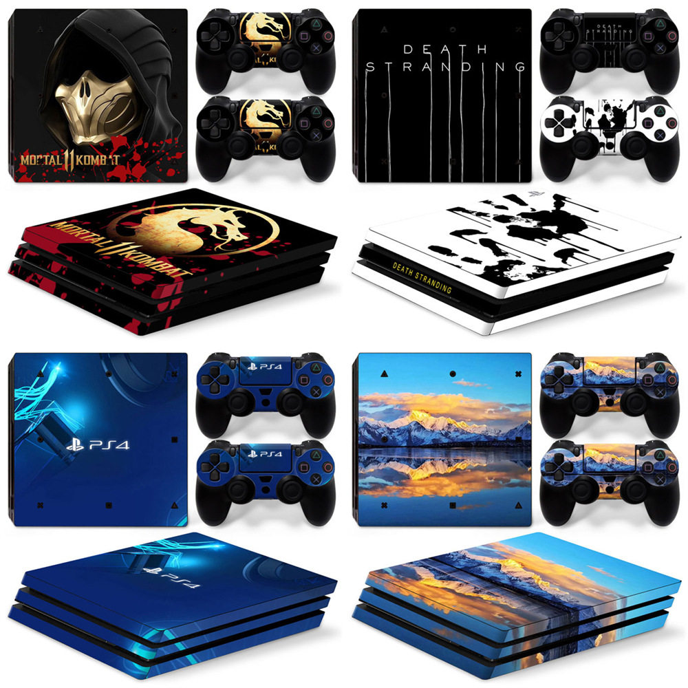 PS4 pro游戏机贴纸  支持小量 个性贴纸 保护膜 手柄全包彩膜