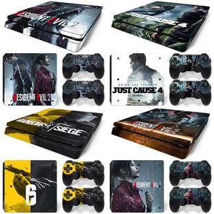 PS4 卡通贴几何图案贴膜 APEX英雄 炫彩贴纸 Slim游戏机全身贴纸