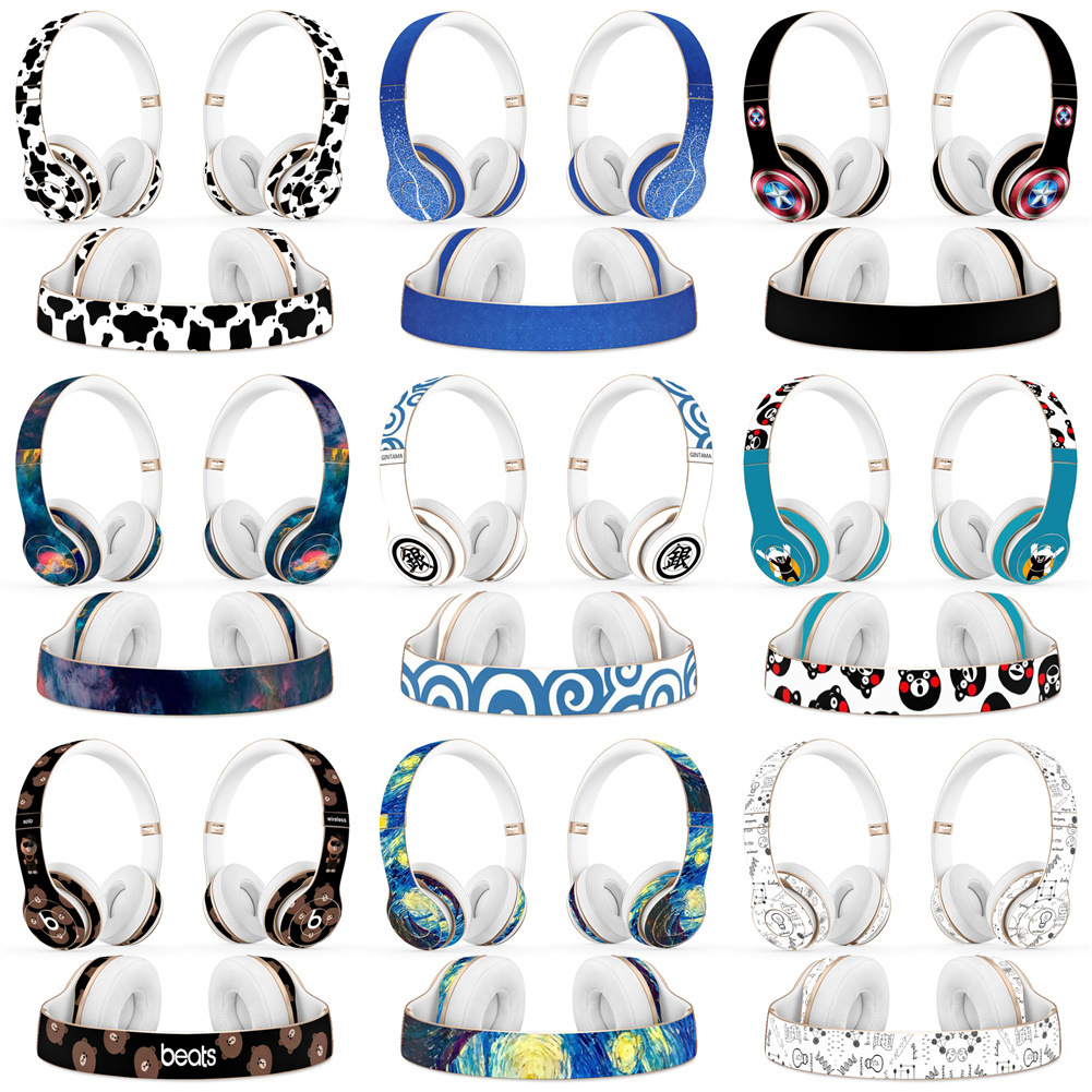 适用于Beats Solo3 Solo2 Wireless 贴纸无线耳机横梁贴纸保护膜