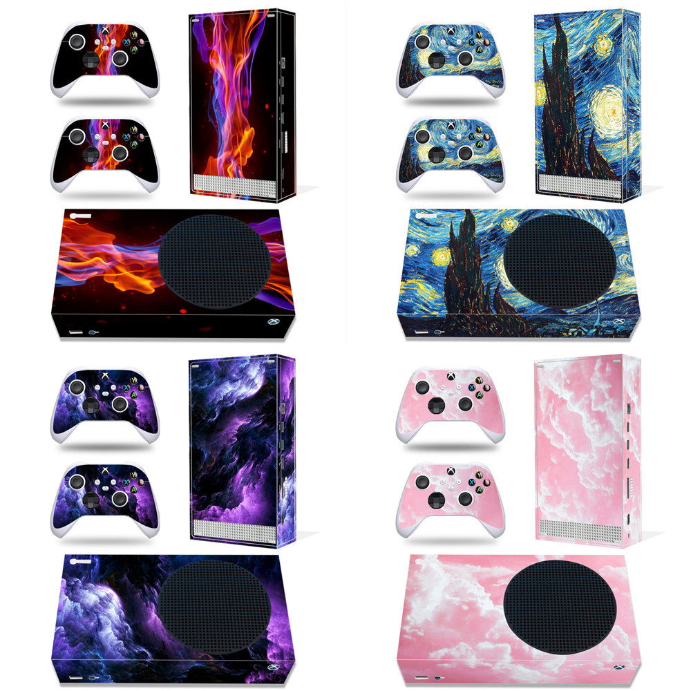 XBOX SERIES S彩贴 PVC材质 带导气槽 可反复帖 梦幻星空贴纸手柄
