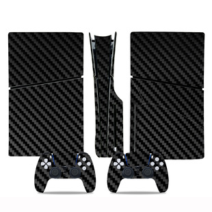 PS5 slim全身贴纸 碳纤维主机游戏机贴纸 贴膜保护贴carbon fiber