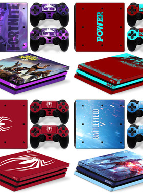 PS4 Pro游戏机全主机贴纸one punch man battlefield 5机身贴侧边