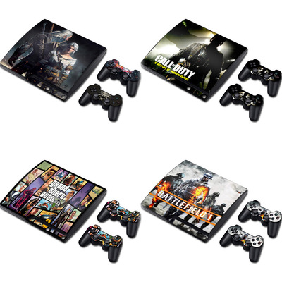 PS3 SLIM薄机 游戏机贴纸 火影忍者 动漫磨砂彩膜skin sticker