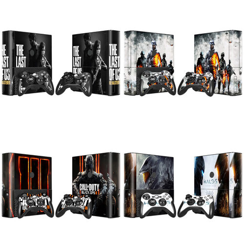 xbox360e光驱 游戏机全身彩贴 防刮彩贴 彩膜 god war彩贴