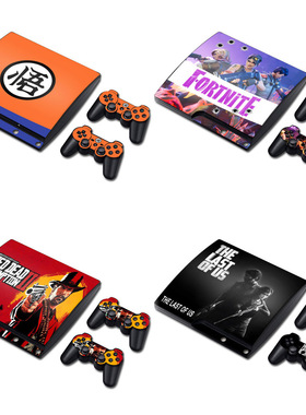 PS3薄机贴纸PS3 SLIM配件游戏机卡通贴GTA战地战神GOD WAR SKIN