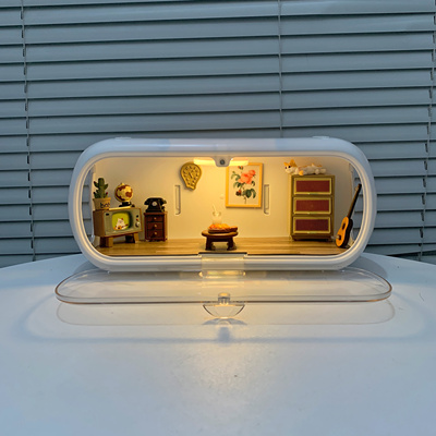 萌粒公仔娃屋展示盒4公分