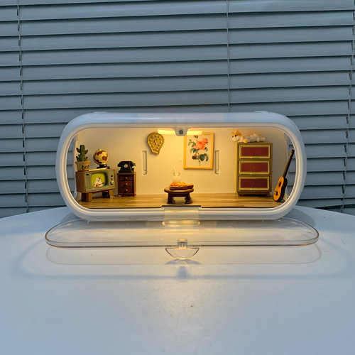 萌粒公仔娃屋展示盒4公分