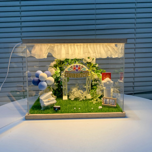 适用泡泡玛特婚礼场景布置手办道具送闺蜜走心新婚礼物送新娘diy