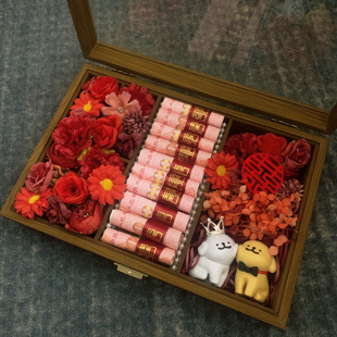 新婚礼物送闺蜜新人新娘结婚订婚伴手礼实用份子钱礼盒红包高级感