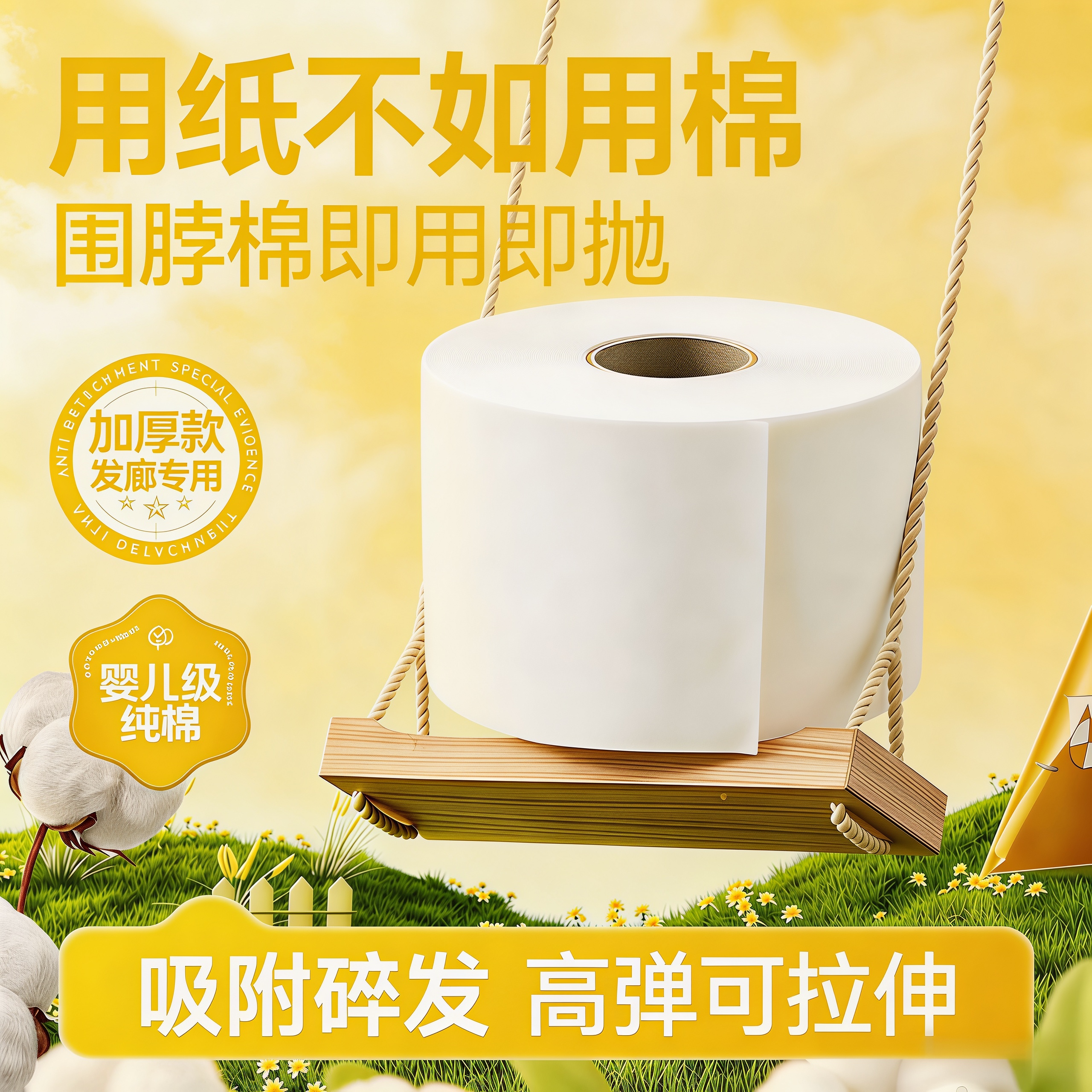 （冲量特惠）理发店一次性围脖棉美发店专用防碎头发发廊用品大全