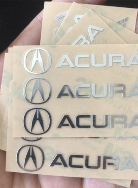 讴歌cdx汽车贴纸mdx/rdx/tlxl个性金属改装件nsx创意车贴装饰用品