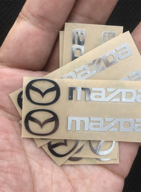 适用马自达3 CX-30/4/5/8/50阿特兹汽车贴纸金属车标创意个性内饰