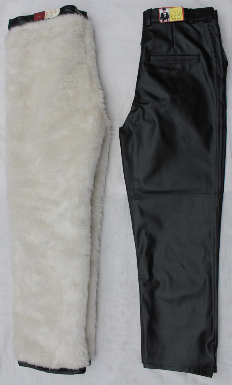 Pantalon cuir homme en vrac CKAVOT pour hiver - Ref 1488585 Image 3