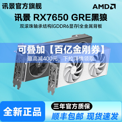 讯景RX 9060 XT 8G渲染设计AI全新电竞游戏台式电脑独立显卡直播游戏显卡IPASON/攀升
