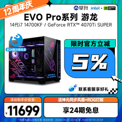 攀升i7游戏14700K高配RTX4070Ti/4070TI SUPER/4080SUPER海景房台式机华硕电脑ROG整机主机全套电竞DIY组装机